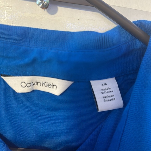Calvin Klein 3 button ss polo shirt. Size large. 100%cotton - Picture 2 of 4